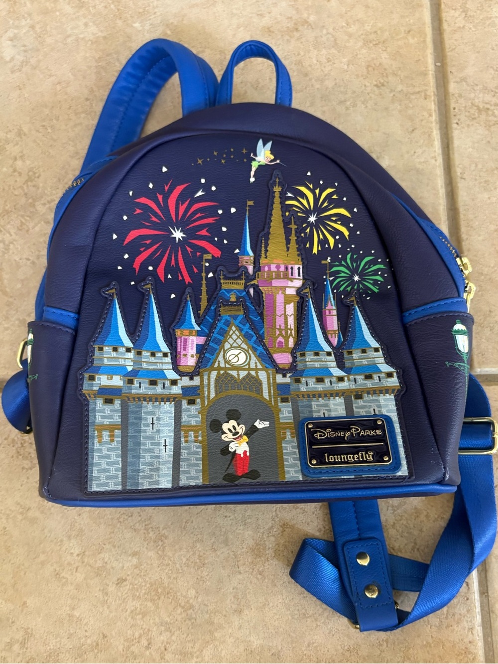 Loungefly Disney Parks Backpack Mickey At Cinderella Castle Walt Disney World